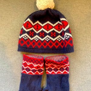 Portolano Kids cashmere hat and gloves